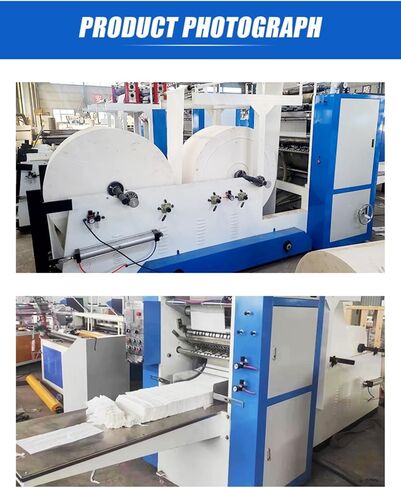 Fully Automatic Napkin Machine & Paper Napkin Making Equipment | Full Automatic Facial Tissue Paper Production Line with Napkin Folding and Packing Machine for Square Tissues in Kuwait
