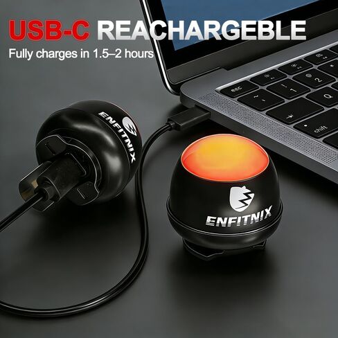 مصباح دراجة خلفي من ENFITNIX The Nut، مفتاح لمس، مصابيح LED فائقة السطوع للدراجة، USB-C قابلة لإعادة الشحن IPX6 مقاومة للماء، تشغيل/إيقاف تلقائي لأضواء الدراجة لركوب الدراجات الليلية وملحقات السلامة. in Kuwait