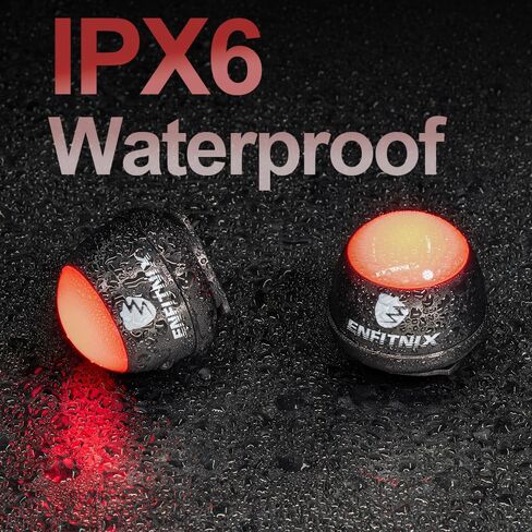 مصباح دراجة خلفي من ENFITNIX The Nut، مفتاح لمس، مصابيح LED فائقة السطوع للدراجة، USB-C قابلة لإعادة الشحن IPX6 مقاومة للماء، تشغيل/إيقاف تلقائي لأضواء الدراجة لركوب الدراجات الليلية وملحقات السلامة. in Kuwait