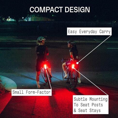 Knog Cobber Mini Rear Bike Light,75 Lumens USB-C Rechargeable LED Bicycle Tail Light,330° Beam Angle,5 Modes, IP67 Waterproof,Compact & Lightweight Design,Compatible with Standard & Aero Seat Post | bike-taillights in Kuwait