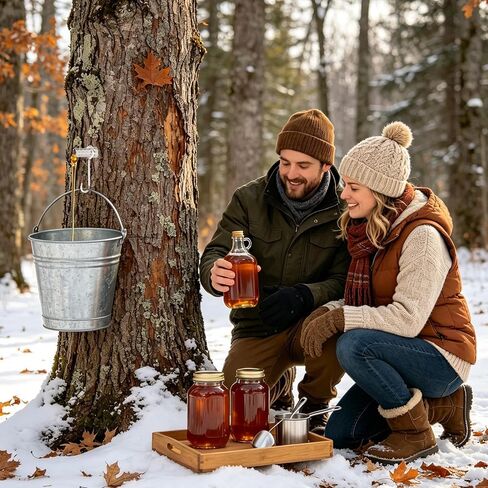 عدة التنصت على الشجرة | ستانلس ستيل مقاوم للتسرب بدرجة الطعام | صنابير شراب القيقب | من أجل Sugarbush Sugarhouse Farm Garden فناء الفناء الخلفي للغابات in Kuwait