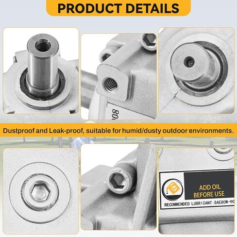 390022 Right Angle CCW Gearbox Compatible with Grasshopper Lawn Mower 9644 9648 9652 9661 1999-2003, 9852 9861 2000-2003, Heavy Duty Mower Deck Gear Box 390023 in Kuwait