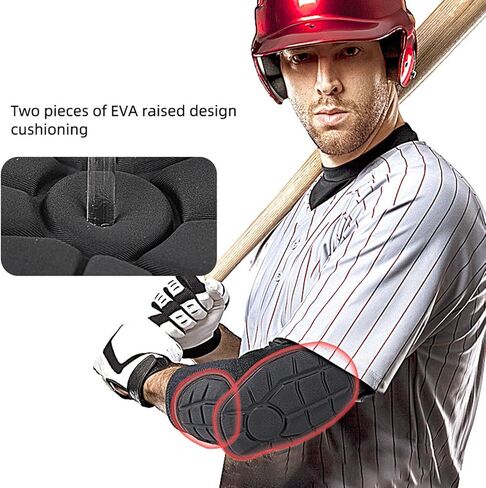 2 Lightweight Elbow Protectors with Ergonomic Padding & for Baseball Training Softball Protective Gear in Kuwait