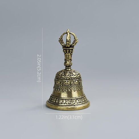 Bronze Hand Bell with Clapper Handle, Vintage Handheld Bell for Weddings, Church, School, Meditation & Festive Events in Kuwait