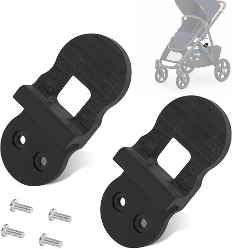 Replacement Closing Latch for UppaBaby Vista V1 & V2 2015+,Secures Stroller in Closed Position,Hinge Latch Compatible with UpperBaby Vista V1 & V2 Strollers,（Black） 2-Pack Includes 4 Screws in Kuwait