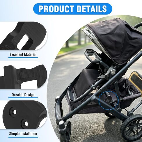 Replacement Closing Latch for UppaBaby Vista V1 & V2 2015+,Secures Stroller in Closed Position,Hinge Latch Compatible with UpperBaby Vista V1 & V2 Strollers,（Black） 2-Pack Includes 4 Screws in Kuwait