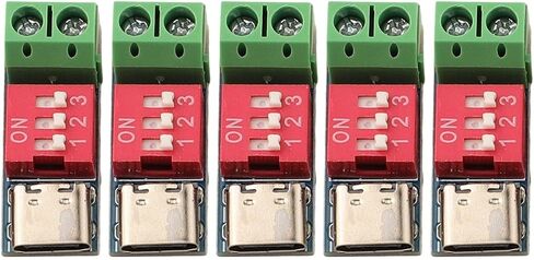 5PCS USB-C PD Trigger Board Module, 100W Fast Charge Decoy Board with Dip Switch Voltage Adjustment, for Power Delivery Application in Kuwait