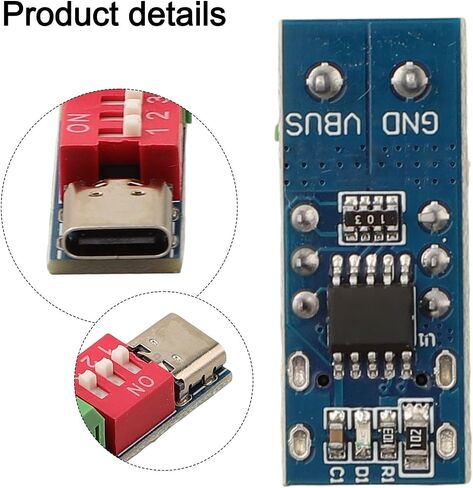 5PCS USB-C PD Trigger Board Module, 100W Fast Charge Decoy Board with Dip Switch Voltage Adjustment, for Power Delivery Application in Kuwait