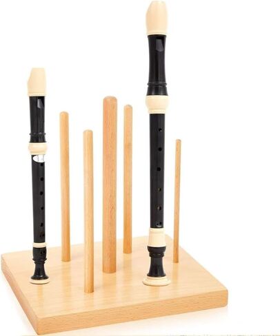 Milageto Recorders Stand Desktop Recorders Organizer Versatile Portable Flute Display Holder Flute Storage Rack for Home Studio in Kuwait