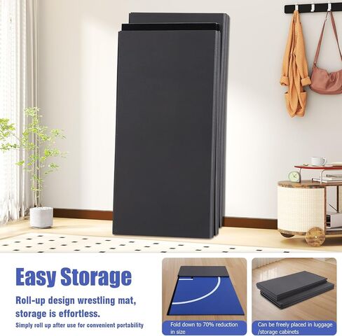 3M X 3M المصارعة حصيرة ارتداء مقاومة جيو جيتسو المصارعة الحصير الجمباز التدريب حصيرة للتصارع فنون الدفاع عن النفس الملاكمة الجودو in Kuwait