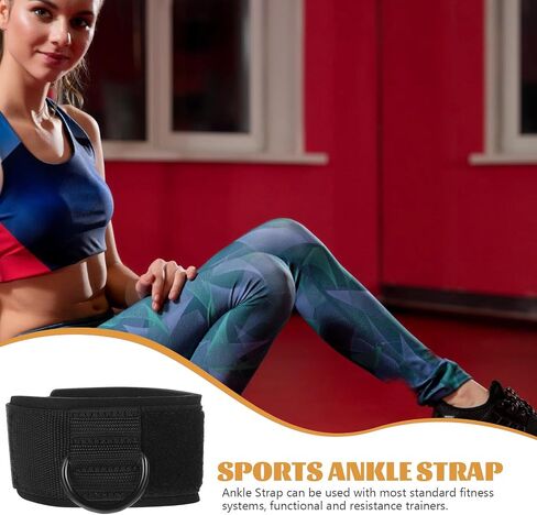VICASKY 2pcs Ankle Strap for Leg Training with Buckle Design, Comfortable Neoprene and Nylon Ankle Wrap Bands for Gym and Sports Workouts in Kuwait