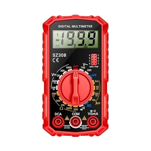 جهاز قياس التيار الرقمي المتعدد SZ308، جهاز قياس الجهد الكهربي للإضاءة الخلفية، جهاز اختبار LCD (أسود) in Kuwait