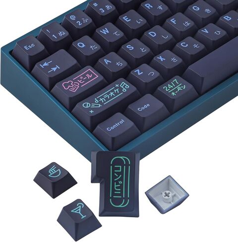 Jomkiz Keycaps ، 143 Keys KCA ملفات تعريف مفاتيح مخصصة تعيين للكيري MX Gateron Kailh لوحة مفاتيح الألعاب الميكانيكية in Kuwait
