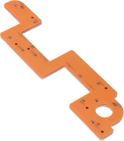 AUNMAS Embedded Handle Slotting Template Arc Woodworking Grooving Auxiliary Tool with 3 Slotting Sizes and Fixed Hole Spacing for Wardrobe Cabinet Handle Installation in Kuwait