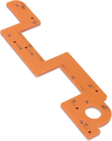 AUNMAS Embedded Handle Slotting Template Arc Woodworking Grooving Auxiliary Tool with 3 Slotting Sizes and Fixed Hole Spacing for Wardrobe Cabinet Handle Installation in Kuwait