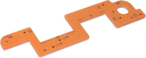 AUNMAS Embedded Handle Slotting Template Arc Woodworking Grooving Auxiliary Tool with 3 Slotting Sizes and Fixed Hole Spacing for Wardrobe Cabinet Handle Installation in Kuwait