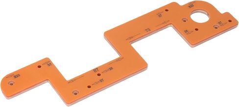 AUNMAS Embedded Handle Slotting Template Arc Woodworking Grooving Auxiliary Tool with 3 Slotting Sizes and Fixed Hole Spacing for Wardrobe Cabinet Handle Installation in Kuwait