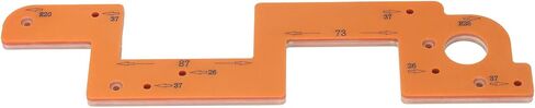 AUNMAS Embedded Handle Slotting Template Arc Woodworking Grooving Auxiliary Tool with 3 Slotting Sizes and Fixed Hole Spacing for Wardrobe Cabinet Handle Installation in Kuwait