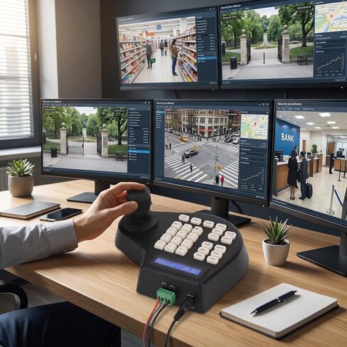 وحدة التحكم في كاميرا PTZ ، لوحة مفاتيح كاميرا PTZ ، تسهيل التثبيت للشاشة (قابس الولايات المتحدة) in Kuwait
