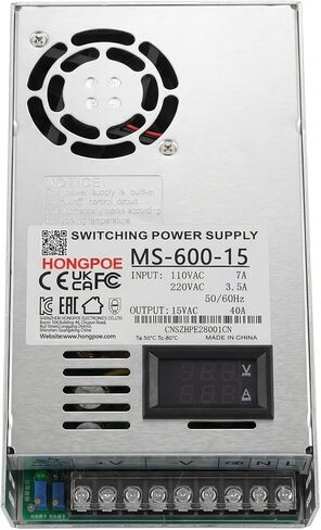 600 واط 0-15V40A تيار مستمر تحويل التيار الكهربائي، محول صناعي PSU AC 110 فولت/220 فولت إلى تيار مستمر 0-15 فولت محول محول لشرائط ضوء LED، كاميرات CCTV in Kuwait
