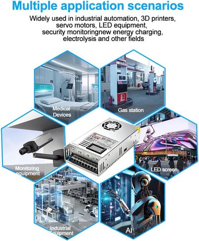 600 واط 0-15V40A تيار مستمر تحويل التيار الكهربائي، محول صناعي PSU AC 110 فولت/220 فولت إلى تيار مستمر 0-15 فولت محول محول لشرائط ضوء LED، كاميرات CCTV in Kuwait