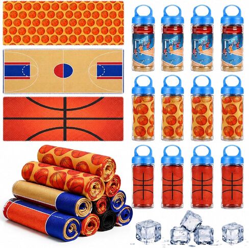 Hosuly 12 Pcs Golf Cooling Towels Basketball Football Sports Cooling Towel Golf Party Favors Breathable Portable Ice Towel Bulk Fast Drying Microfiber, 32 x 12 in for Sport Team Birthday Gifts in Kuwait