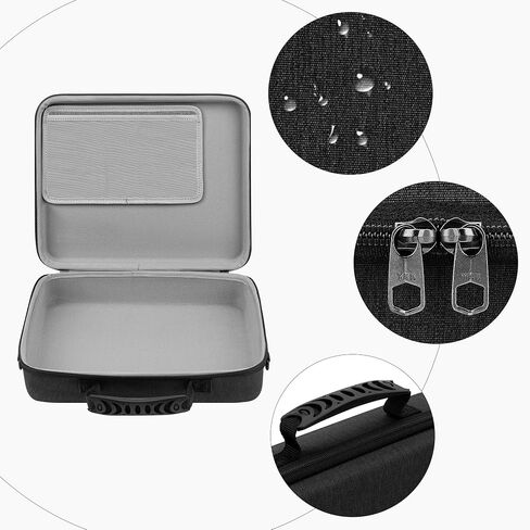حقيبة حمل واجهة الصوت GEEKRIA، متوافقة مع Elektron Tonverk، حقيبة سفر ذات هيكل صلب من مادة EVA (رمادي داكن) in Kuwait