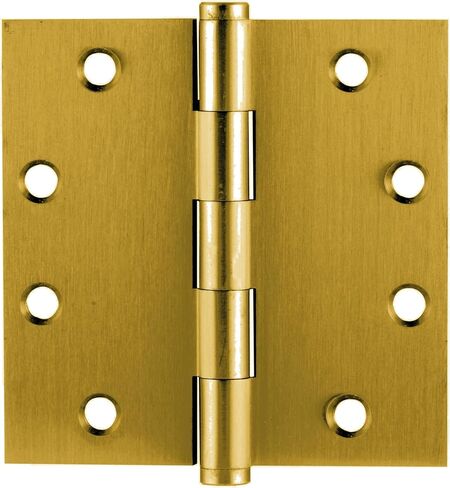 Emtek 96214 4 "x 4" مفصل نقر من النحاس الصلب ذو زاوية مربعة - زوج - نحاس ساتان in Kuwait