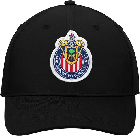 أيقونة رياضية متوافقة مع قبعة كرة القدم الرسمية Chivas De Guadalajara - أسود مع شعار كبير بلون المنزل in Kuwait
