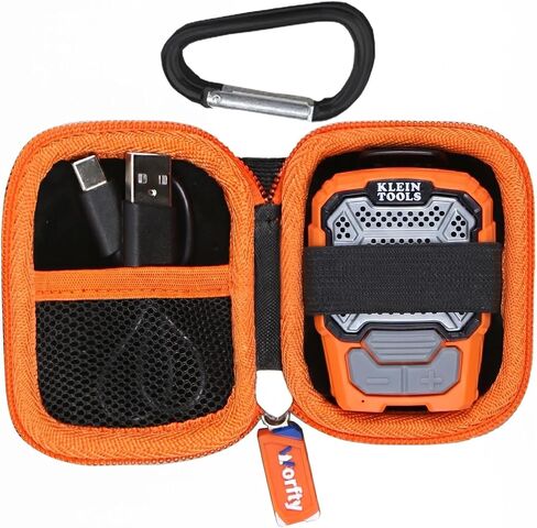 Case for KLEIN TOOLS AEPWS1 Wearable Mini Bluetooth Speaker - Hard Travel Protective Carrying Storage Bag, Box Only (Black) in Kuwait