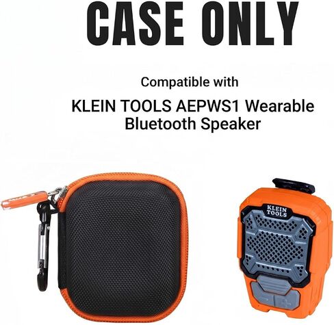 Case for KLEIN TOOLS AEPWS1 Wearable Mini Bluetooth Speaker - Hard Travel Protective Carrying Storage Bag, Box Only (Black) in Kuwait