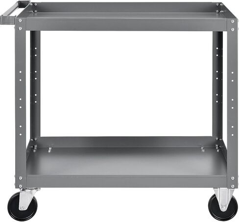 Global Industrial 2 Shelf Steel Stock Cart, 800 Lb. Capacity, 36"L x 24"W x 36"H in Kuwait