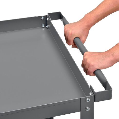 Global Industrial 2 Shelf Steel Stock Cart, 800 Lb. Capacity, 36"L x 24"W x 36"H in Kuwait