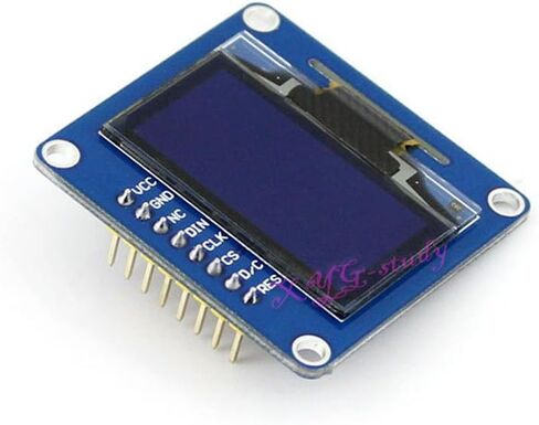 1.3 بوصة OLED (B) SH1106 128*64 SPI I2C واجهة وحدة عرض زرقاء عمودية مستقيمة @ XYG in Kuwait