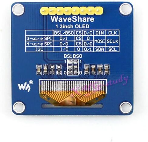 1.3 بوصة OLED (B) SH1106 128*64 SPI I2C واجهة وحدة عرض زرقاء عمودية مستقيمة @ XYG in Kuwait