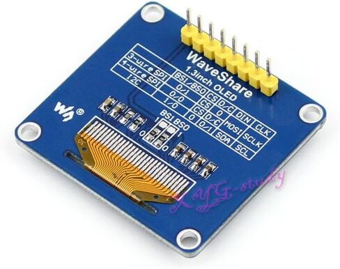 1.3 بوصة OLED (B) SH1106 128*64 SPI I2C واجهة وحدة عرض زرقاء عمودية مستقيمة @ XYG in Kuwait