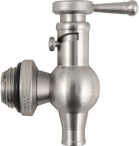 WATER VERSION La Nuova Sansone Stainless Fusti Tank - 10L (2.6 Gal) for Fermentation or Storage Includes Spigot in Kuwait