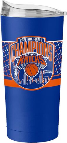 شعار العلامات التجارية New York Knicks NBA Finals Champs 20 أونصة من الفولاذ المقاوم للصدأ بهلوان - شعار NBA Finals Champs الرسمي، لون الفريق، 20 أونصة سائلة in Kuwait
