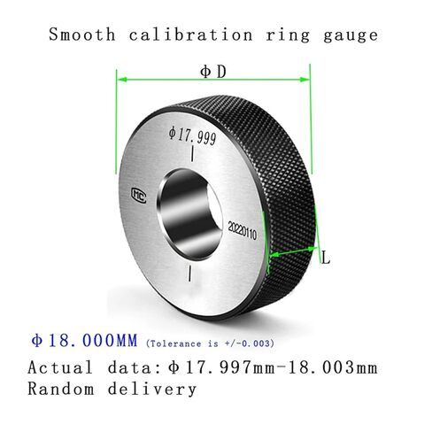 16-30mm Ring Gauge Smooth Hole Calibration Measuring Tool Inner Diameter Ring gage(Quality HF Aviation,18.000mm) in Kuwait