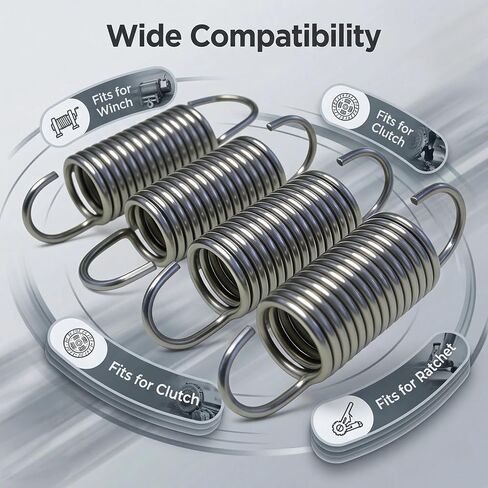 4 Pack 274-1-SS Stainless Steel Ratchet Dog/Pawl Spring for Hose/Cable Reel | 4 Pcs 274-1-SS Replacement Dog Springs, Torsion Pawl Spring, Fits for Mechanical Latch, Coupler, Winch & Clutch Assembly in Kuwait