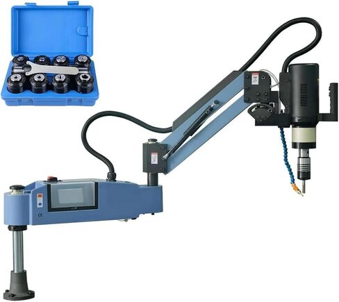 عالية السرعة-M3-M16-آلة التنصت الكهربائية-مع-التزييت التلقائي-النفخ-Sys-Tem-Tap-Collets-1100Mm-Electric-Tapper-Machine-0-375Rpm/Min-360 درجة-Flexible-8Pcs-Standard-Collets in Kuwait