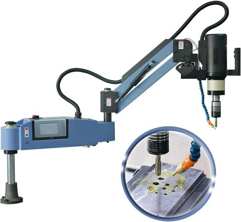 M3-M16-Electric-Tapping-Machine-0-375Rpm/Min-Electric-Tapper-Machine-Tapping-Arm-8Pcs-Standard-Collets-Universal-Type-Flexible-Arm-Nut-Tapping-Machine in Kuwait