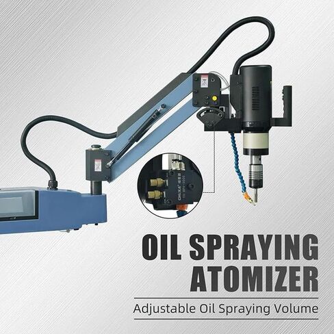 M3-M16-Universal-Electric-Tapping-Machine-375Rpm-Electric-Tapping-Arm-1000Mm-Flexible-Tapping-Arm-Included-8Pcs-Standard-Collets,-for-Tapping-Steel,-Iron,-Copper in Kuwait