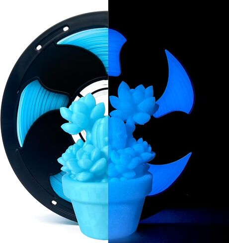 1.75mm PLA Filament Silk Dual Bi Color Blue Red, Coextrusion 3D Printer Filament with Shiny Silk Rainbow Color, 1kg (2.2lbs) Spool Neatly Wound Smooth Color Transition 3D Printing Filament in Kuwait