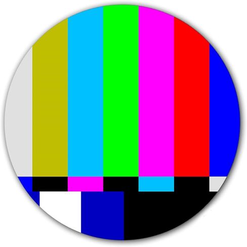 DJ Off Air #1 TV Test Pattern Scratch Pad 1200 Vinyl Memorabilia 12" inch Slip Mat Turntable Slipmat DJ Platter Pad x1 in Kuwait