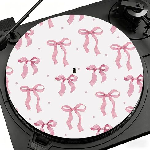 Mushroom 12 Inch Turntable Mats with Designs, Record Player Platter Mat Antistatic Anti Slip Reduce Noise Felt Slipmat for Vinyl LP Sound Quality Improvement Home Phonograph Accessories in Kuwait