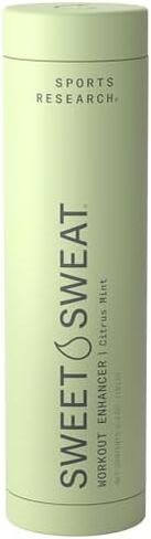Sports Research® Premium Sweat Enahancing Fitness Pack - Sweet Sweat Waist Trimmer Pro Series (M-L/Black) & Workout Enhancer Gel Stick (Citrus Mint, 6.4oz) in Saudi Arabia