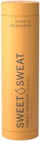 Sports Research® Waist Trimmer Pack - Sweet Sweat Waist Trimmer Extra-Coverage (Large) & Tropical Workout Enhancer Roll-On Gel (6.4oz) in Saudi Arabia