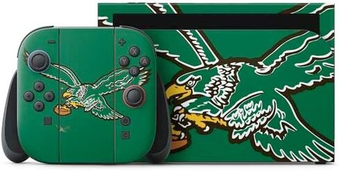 غلاف Skinit المخصص للألعاب متوافق مع نينتندو سويتش 2 (2025) مع Joy-Con - تصميم مرخص رسميًا من الدوري الوطني لكرة القدم الأمريكية فيلادلفيا إيجلز in Kuwait