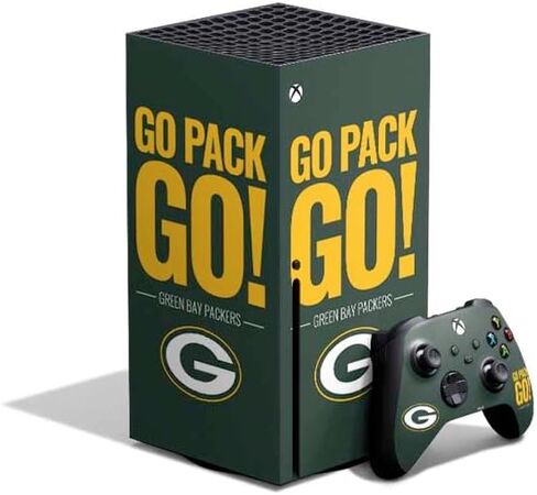 Skinit Decal Gaming Skin Compatible with Xbox Series X Bundle - Officially Licensed NFL Green Bay Packers Design in Kuwait